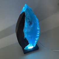 Meilleure vente lampe de table de nuit en bois et résine époxy pour décoration intérieure personnalisée