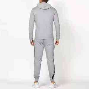 Conjunto de ropa deportiva para hombre con logotipo personalizado 2025, chándal de algodón transpirable con cremallera completa, sudadera con capucha y Jogger para invierno - Product Image 2