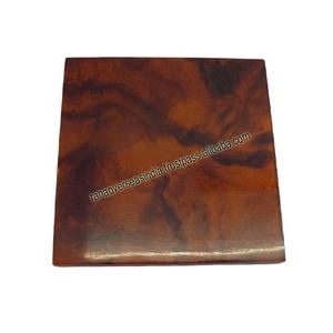 Posavasos de madera y resina con forma geométrica de alta calidad para Hotel, hogar, restaurante y Hotel - Product Image 1