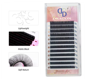 ถาดขนตาปลอม0.07 0.03 0.05ขนตาปลอมเพิ่มวอลลุ่มสีดำด้านฉลากตามสั่ง - Product Image 2