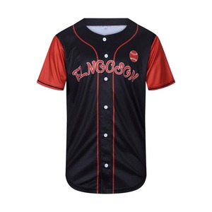 Camiseta de béisbol de talla grande transpirable impresa/bordada personalizada con color y logotipo personalizados - Product Image 4