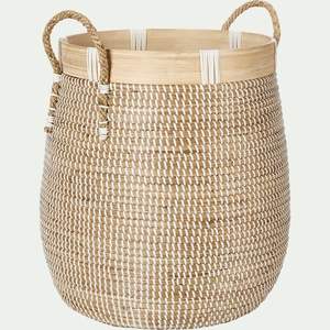 Panier à linge en rotin unique de qualité supérieure avec un fini durable idéal pour la décoration intérieure contemporaine et les maisons élégantes - Product Image 1