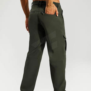 Pantalon Softshell de haute qualité pour hommes Vêtements décontractés pour adultes Taille moyenne élastique Top des ventes Couleur unie Motif droit léger - Product Image 4