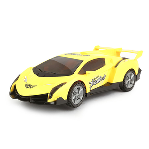 Voiture à grande vitesse avec musique et lumières pour enfants - Jaune - Product Image 1