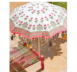 <b>Large</b> Heavy Duty Luxury Cantilever <b>Umbrella</b> Tassels Waterproof Sunshade Garden Parasol for Patio Restaurant Cafe for Courtyard - Product Image 1