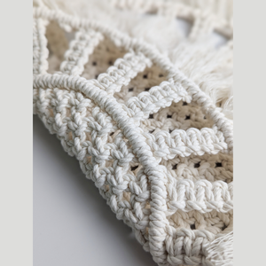 ที่รองแก้วทรงกลมทำด้วยมือ JNC macrame เป็นมิตรต่อสิ่งแวดล้อมสำหรับถ้วยกาแฟและห้องครัว - Product Image 6