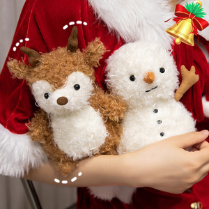 Peluche géante AiKa super douce et moelleuse, bonhomme de neige et renne, avec rembourrage en coton PP, anti-stress, cadeau festif, décoration de Noël - Product Image 2