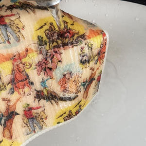 カスタム/卸売 ウッドパルプコットンディッシュクロス 西洋風 再利用可能 キッチンディッシュクロス カウンター、食器、家庭用クリーニングタオル - Product Image 3