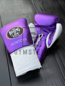 Ensemble de boxe de haute qualité en cuir de vachette véritable multicolore avec fermeture auto-agrippante réglable – Vente en gros - Product Image 6