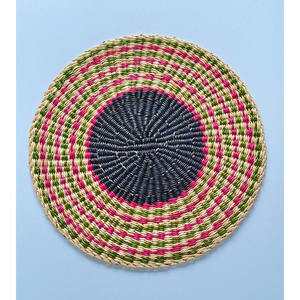 Vente chaude 2025 décor de noël écologique jonc de mer napperons ronds napperons de Table tissés à la main sous-verres en gros du Vietnam - Product Image 3