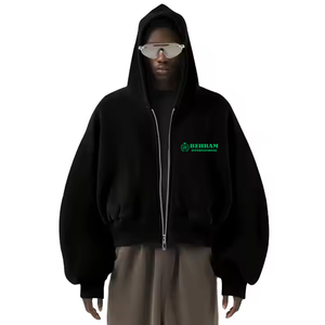 เสื้อฮู้ดซิปแบบสวมใส่สบายสำหรับผู้ชายและผู้หญิง สไตล์สตรีทแฟชั่น สำหรับฤดูหนาว คุณภาพสูง ผลิตจากผ้าฝ้าย 100% ระบายอากาศได้ดี แห้งเร็ว ผ้าฟลีซ แขนยาว - Product Image 2