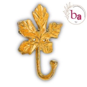 Manteau et chapeau muraux en détresse feuille d'érable jaune crochets porte-clés cintre très bon marché prix de gros disponible - Product Image 2