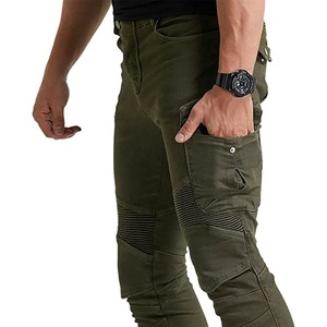2025 pantalones de montar con armadura pantalones vaqueros ropa de motocicleta hombres motocicleta Kevlar pantalones precio razonable OEM - Product Image 3