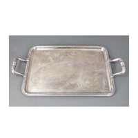 Plateau de service d'hôtel plateau plaqué argent avec base en métal pour Noël servant des aliments Restaurant utiliser plateau plateau nouveauté