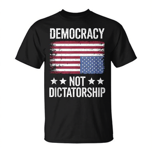 T-Shirt Pro-Democrazia e Anti-Oligarchia, Abbigliamento di Alta Qualità Anti-Dittatura per Maga e Oligarchia - Product Image 2