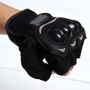 Hombres Mujeres Diseño personalizado Transpirable Medio dedo Guantes de ciclismo Almohadilla antideslizante Motocicleta Guantes de bicicleta de carretera - Product Image 4