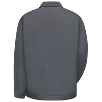 Veste de travail en toile de coton durable avec doublure matelassée, fermeture éclair sur le devant, logo personnalisé, pour homme, poids lourd, uniforme industriel, mécanicien de garage