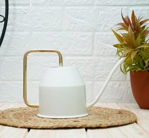 Arrosoir blanc au design minimaliste et élégant, une touche de simplicité pour vos plantes - Product Image 3