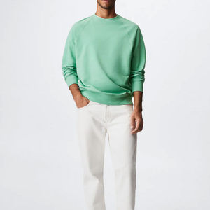 Sweat-shirt vierge personnalisé Sweat-shirt en coton à col rond-Décontracté, doux et respirant Pullover Sweatshirt basics, coton mélangé - Product Image 2