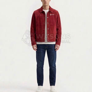 Veste de camionneur pour homme de style vintage haut de gamme, veste de camionneur décontractée pour homme, vêtements de rue pour homme, en vente en ligne - Product Image 2