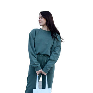 OEM personnalisé pull surdimensionné femmes sweat-shirt lettres de sororité grecque pull personnalisé chapitre chenille patchs sweat-shirt - Product Image 6