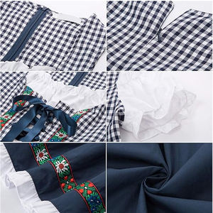 Top qualité allemand grande robe Dirndl 100% coton pour les jeunes filles/robe Dirndl traditionnelle/robe Dirndl personnalisée - Product Image 6