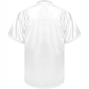 Maillot de football américain en maille à manches courtes, personnalisé avec logo par transfert thermique, en polyester de haute qualité, grande taille, vente en gros - Product Image 2
