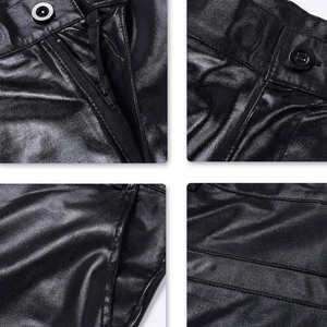 Vente en gros meilleur pantalon de moto en cuir de vachette pour hommes léger décontracté taille haute en cuir véritable dans les conceptions OEM 2025 - Product Image 3