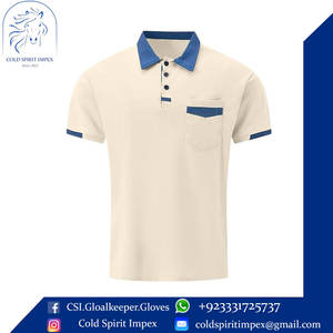 Polo de golf à col athlétique décontracté pour hommes, tissu tricoté imprimé respirant à manches courtes et à évacuation de l'humidité. - Product Image 2