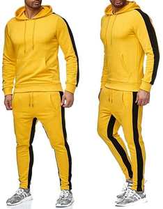 Chándal duradero para hombre, ropa deportiva de dos piezas, conjunto de Jogger de manga larga, traje de entrenamiento cómodo para gimnasio - Product Image 6