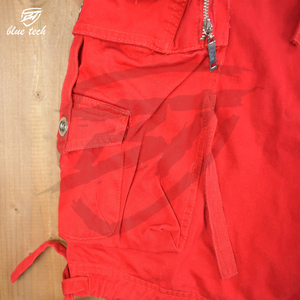 Shorts de course à séchage rapide à taille mi-haute, confortables, avec logo personnalisé, shorts cargo tissés, 100% coton, toile décontractée - Product Image 5