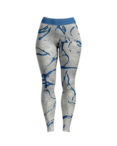 Leggings de yoga sans couture Gym Fitness avec logo personnalisé pour femmes Pantalon d'entraînement à sublimation avec logo à la taille - Product Image 3