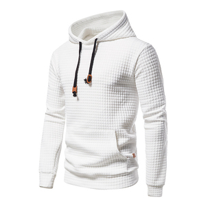 Sudadera con capucha deportiva de primavera y otoño para hombre, sudaderas con capucha cómodas sueltas de tela de retazos de Color sólido para hombre - Product Image 4