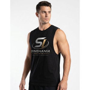 Débardeur Confortable et Respirant en Polyester/Coton Tricoté pour Homme, Grande Taille, Vêtement de Sport avec Faible MOQ en Stock - Product Image 6