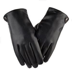 Guantes forrados de lana de piel de oveja genuina para hombre, impermeables, cálidos, para invierno, para motocicleta, guantes de cuero con pantalla táctil de Pakistán - Product Image 5