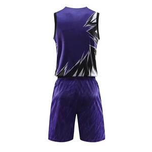 Uniforme de basket-ball imprimé avec nom d'équipe, livraison rapide, fabricant en gros, uniforme de basket-ball unisexe en vrac - Product Image 3