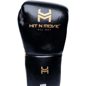 Premium Quality Custom Made Lace-Up Boxing Training <b>Gloves</b> Genuine Cowhide Leather Anti-UV Full Finger Lightweight <b>Moisture</b> - Product Image 3