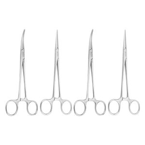 Pinces hémostatiques en acier inoxydable, instrument chirurgical avec poignée de verrouillage pour les procédures médicales, dentaires et vétérinaires - Product Image 4