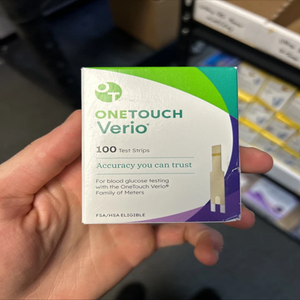 Nouveau stock de bandelettes de test originales One Touch Verio 100 Ct. Exp. 2027-012-30 Livraison gratuite rapide - Product Image 1