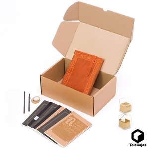 Caja Postal Resistente Autoensamblable de 33x25x10 cm, Cartón de Papel Kraft Moderno para Proteger Envíos, Caja Maestra de Transporte - Product Image 6