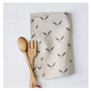 100% coton biologique décoratif cuisine haute qualité écologique chiffon de nettoyage réutilisable couleur Pure tissu doux torchon personnalisé - Product Image 4