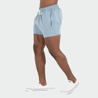 Shorts micro-élastiques pour hommes, style streetwear, 240g, taille élastique, impression par sublimation personnalisée, logo, 100% coton uni