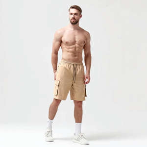 Short de sport ample avec cordon de serrage en gros pour hommes Short de sport personnalisé pour hommes de grande taille pour la vente en ligne - Product Image 4