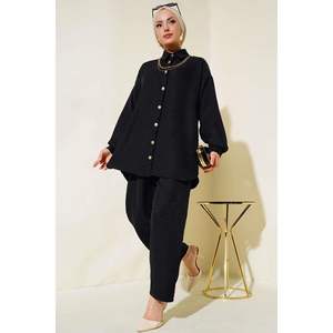 Conjunto Básico Lino 2 Piezas Negro - Product Image 4