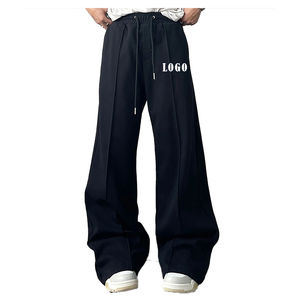 <b>Fleece</b> Loose Baggy <b>Trouser</b> Wide Leg Regular Fit Breathable Casual Customized Color Modern Streetwear Everyday <b>Trousers</b> - Product Image 5