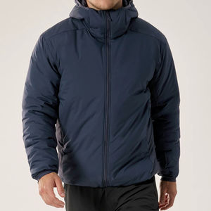 Chaqueta cortavientos de tendencia para exteriores para hombre, chaqueta informal con forro de malla repelente al agua empacable con logotipo personalizado - Product Image 1