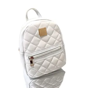 Nuova vendita calda borsa da scuola moda rombo Plaid zaino in pelle Pu Mini borsa a tracolla donna