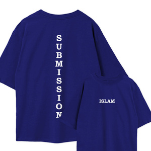 เสื้อยืดโอเวอร์ไซส์ทรงหลวมไหล่ตก ผ้าฝ้าย 100% (อิสลาม) น้ำหนัก 280 กรัม ผ้าเจอร์ซีย์ พิมพ์ลายโลโก้ ดีไซน์แบบมีลวดลาย - Product Image 2
