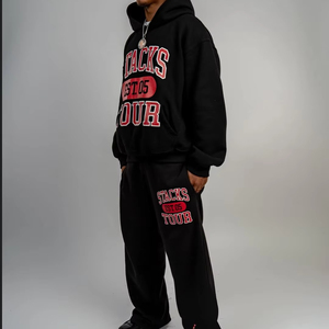 ชุดวอร์มสำหรับผู้ชายชุดวอร์มใส่สบายสีพื้น - Product Image 1