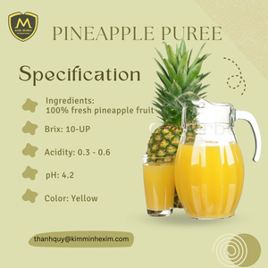 Kim Minh น้ำซุปข้นสับปะรดรสผลไม้และผักเข้มข้นปราศจากน้ำตาลในถุงบรรจุจำนวนมาก - Product Image 4